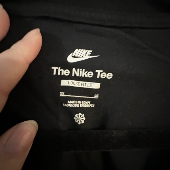 Nike Black Cotton Tee – 2XL, Loose Fit - Picture 2 of 5